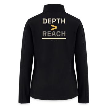 Depth Over Reach Minimalist Creator - Women’s Soft Shell Jacket - black - Back