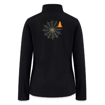 Caution Web Cone - Women’s Soft Shell Jacket - black - Back