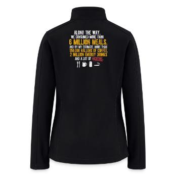 6 Million Meals 2 Million Energy Drinks - Women’s Soft Shell Jacket - black - Back