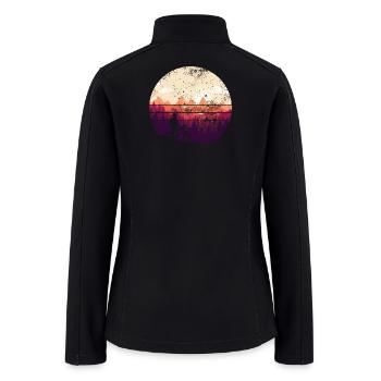 Sunset Ridge Bicycle Vista - Women’s Soft Shell Jacket - black - Back