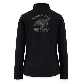 Sea Turtle Conservation - Women’s Soft Shell Jacket - black - Back
