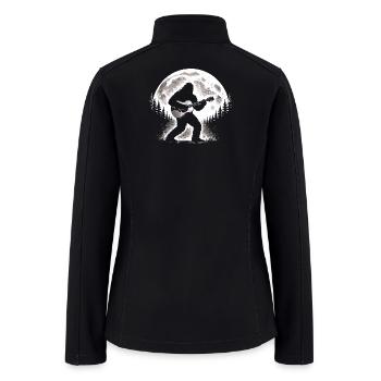 Bigfoot Guitarist - Women’s Soft Shell Jacket - black - Back