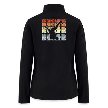 Vintage Breakdancing - Women’s Soft Shell Jacket - black - Back
