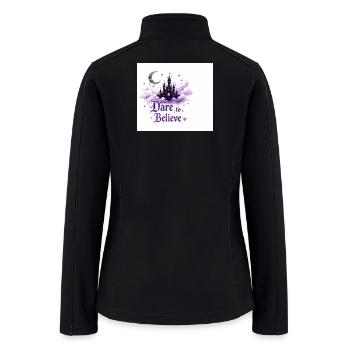 Dare to Believe: Moonlit Castle Dream - Women’s Soft Shell Jacket - black - Back
