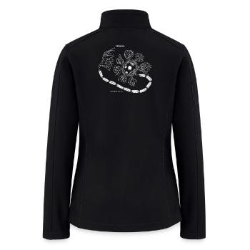 Neuron Cell Art - Women’s Soft Shell Jacket - black - Back