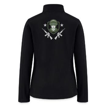 Military Rifles Honor Soldier - Women’s Soft Shell Jacket - black - Back