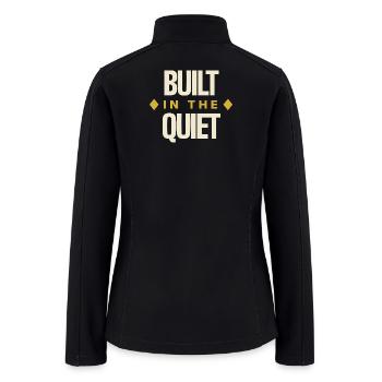 Built in the Quiet Creator Minimal - Women’s Soft Shell Jacket - black - Back