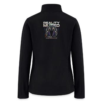 Game Mode Active Gamer Gaming - Women’s Soft Shell Jacket - black - Back
