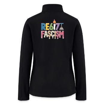 Resist Fascism, 67 Memes resist - Women’s Soft Shell Jacket - black - Back