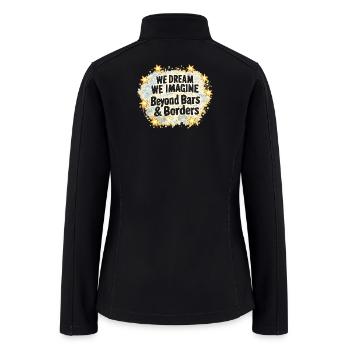 Chinga La Migra Design - Women’s Soft Shell Jacket - black - Back
