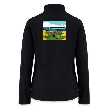 delman - Women’s Soft Shell Jacket - black - Back