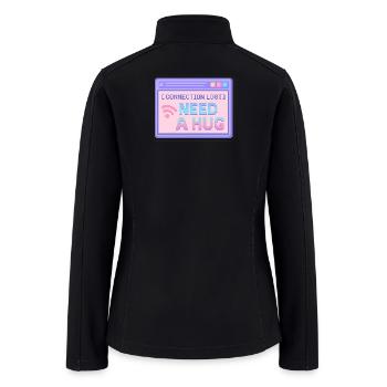 Pixel Hug Recovery Screen - Women’s Soft Shell Jacket - black - Back