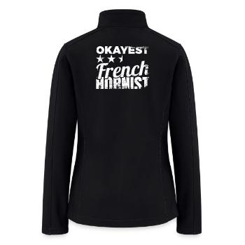 Average French Hornist - Women’s Soft Shell Jacket - black - Back