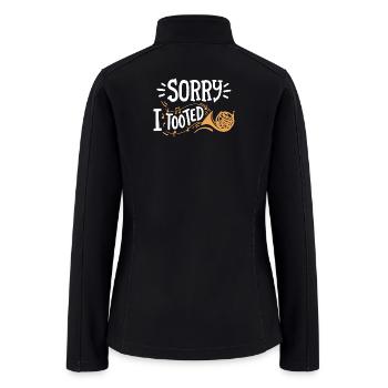 French Horn Player French Hornist - Women’s Soft Shell Jacket - black - Back