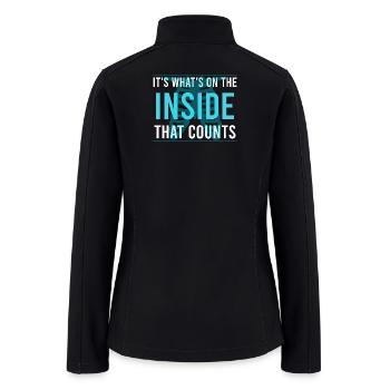 Medical Student Graphic Shirt  - Women’s Soft Shell Jacket - black - Back