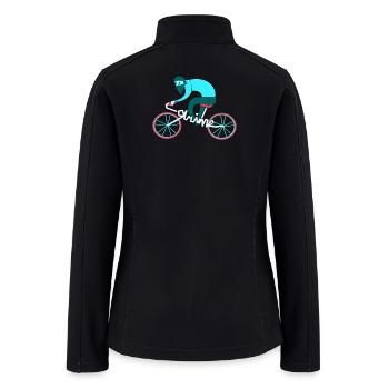 Neon Cyclist Night Ride - Women’s Soft Shell Jacket - black - Back