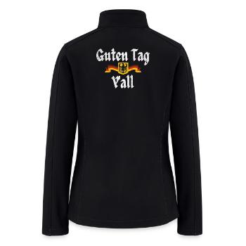 Guten Tag Y'all Oktoberfest Funny German Flag - Women’s Soft Shell Jacket - black - Back