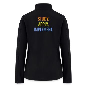 Create your life. - Women’s Soft Shell Jacket - black - Back