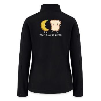 Bread Bakery Banana Bread - Women’s Soft Shell Jacket - black - Back