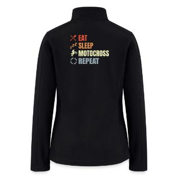 Motocross Slogan - Women’s Soft Shell Jacket - black - Back