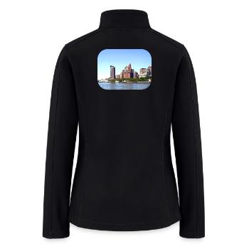 Manhattan NY - Manhattan Skyline on a Clear Day - Women’s Soft Shell Jacket - black - Back