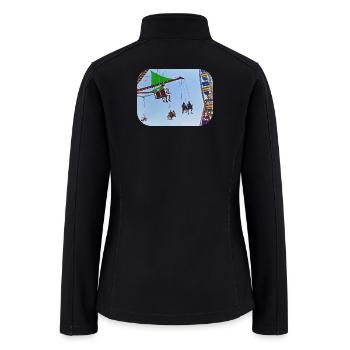 Swing Ride Next to Ferris Wheel - Women’s Soft Shell Jacket - black - Back