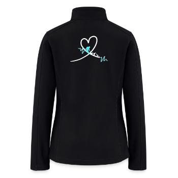 Heart Peak Ski Run - Women’s Soft Shell Jacket - black - Back