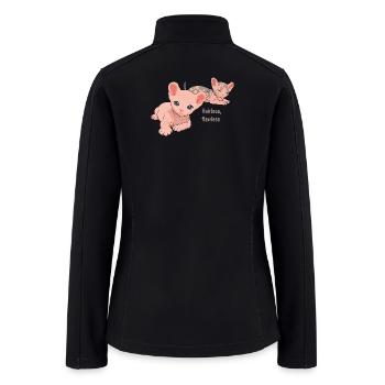 Hairless Kitten Dreamscape - Women’s Soft Shell Jacket - black - Back