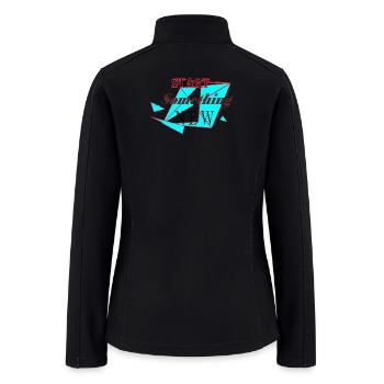 Start Something New Neon Shapes - Women’s Soft Shell Jacket - black - Back