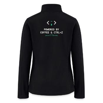 Coffee Fueled Coding and CTRL Z - Women’s Soft Shell Jacket - black - Back