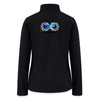 Interwoven Code Infinity Design - Women’s Soft Shell Jacket - black - Back