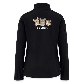 Mice Squeak Funny Mouse Lover Funny Squeak - Women’s Soft Shell Jacket - black - Back