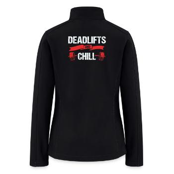 Deadlift Body Building Weightlifting - Women’s Soft Shell Jacket - black - Back