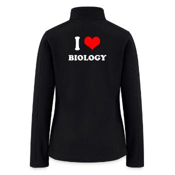 I love Biology - Women’s Soft Shell Jacket - black - Back