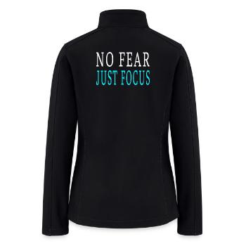 Stay Unknown - Dark Aesthetic Minimalist Quote - Women’s Soft Shell Jacket - black - Back