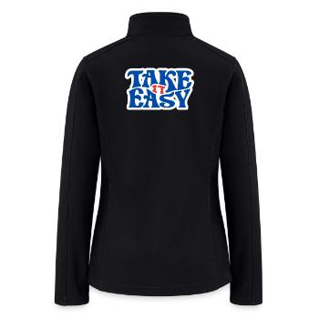 Take It Easy - Women’s Soft Shell Jacket - black - Back