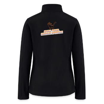 SMALL PAWS, SERIOUS ATTITUDE - Women’s Soft Shell Jacket - black - Back