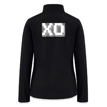 XO Pixel Art Tech - Women’s Soft Shell Jacket - black - Back