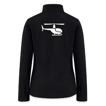 A Small Chopper Flying Away - Women’s Soft Shell Jacket - black - Back