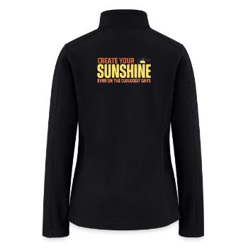 Create Your Sunshine - Women’s Soft Shell Jacket - black - Back