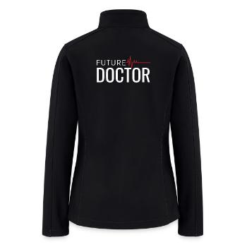 Future Doctor Pulse Logo - Women’s Soft Shell Jacket - black - Back