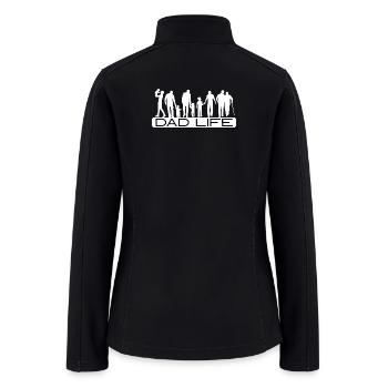 Dad Life Silhouette Family - Women’s Soft Shell Jacket - black - Back