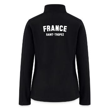 SAINT-TROPEZ France - Women’s Soft Shell Jacket - black - Back