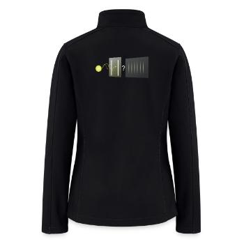 Double Slit Experiment Quantum Physics Lovers Gift - Women’s Soft Shell Jacket - black - Back