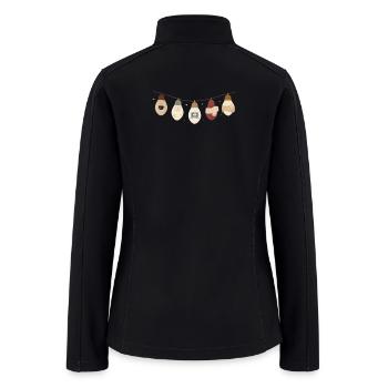 comfy lights winter - Women’s Soft Shell Jacket - black - Back