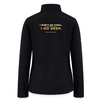 Anti-Viral Creator Deep Work Minimalist - Women’s Soft Shell Jacket - black - Back