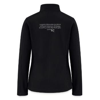 67 in Pi Sixty Seven Number 67 Meme Pi Day Six - Women’s Soft Shell Jacket - black - Back