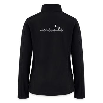 Heartbeat Parachute Rider - Women’s Soft Shell Jacket - black - Back