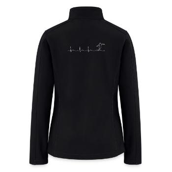 Pulse Runner on Heartbeat Line - Women’s Soft Shell Jacket - black - Back