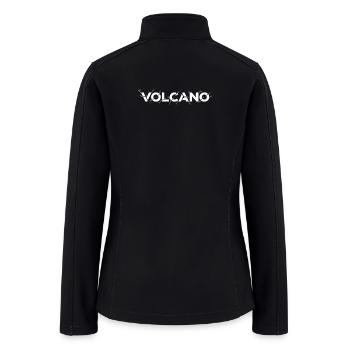 Erupting Volcano Illustration - Women’s Soft Shell Jacket - black - Back